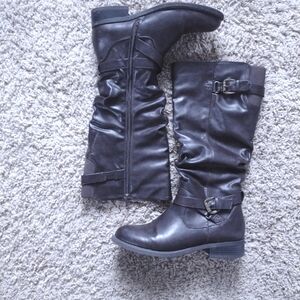 White Mountain Brown Boots Knee Height 6 1/2 M